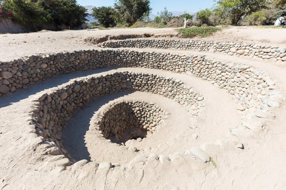 Los acueductos en espiral de Cantalloc, en Nazca